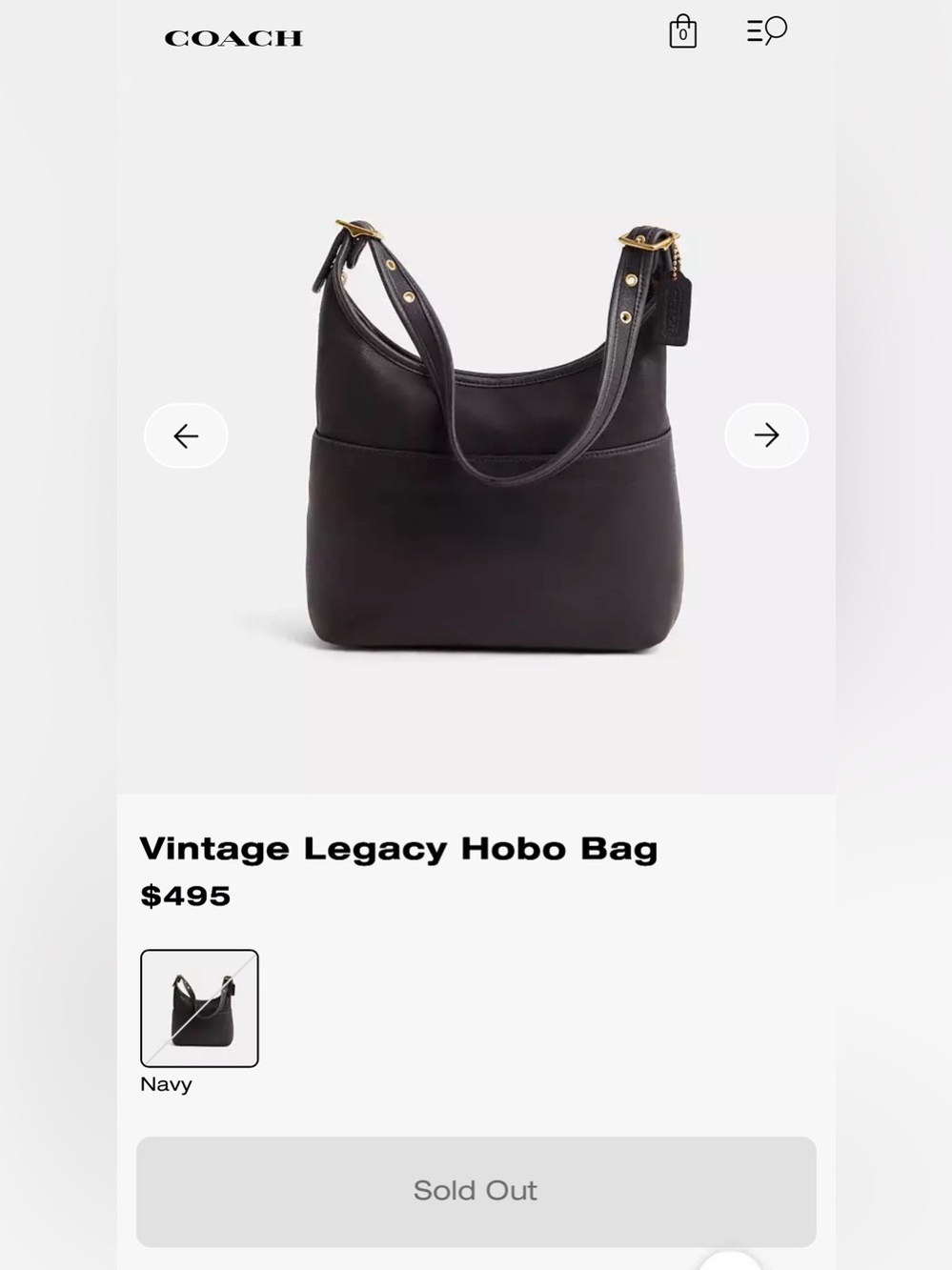 Vintage Coach Black Legacy Hobo Bag No. K0D-9058 “2000” made in USA - Picture 10 of 11